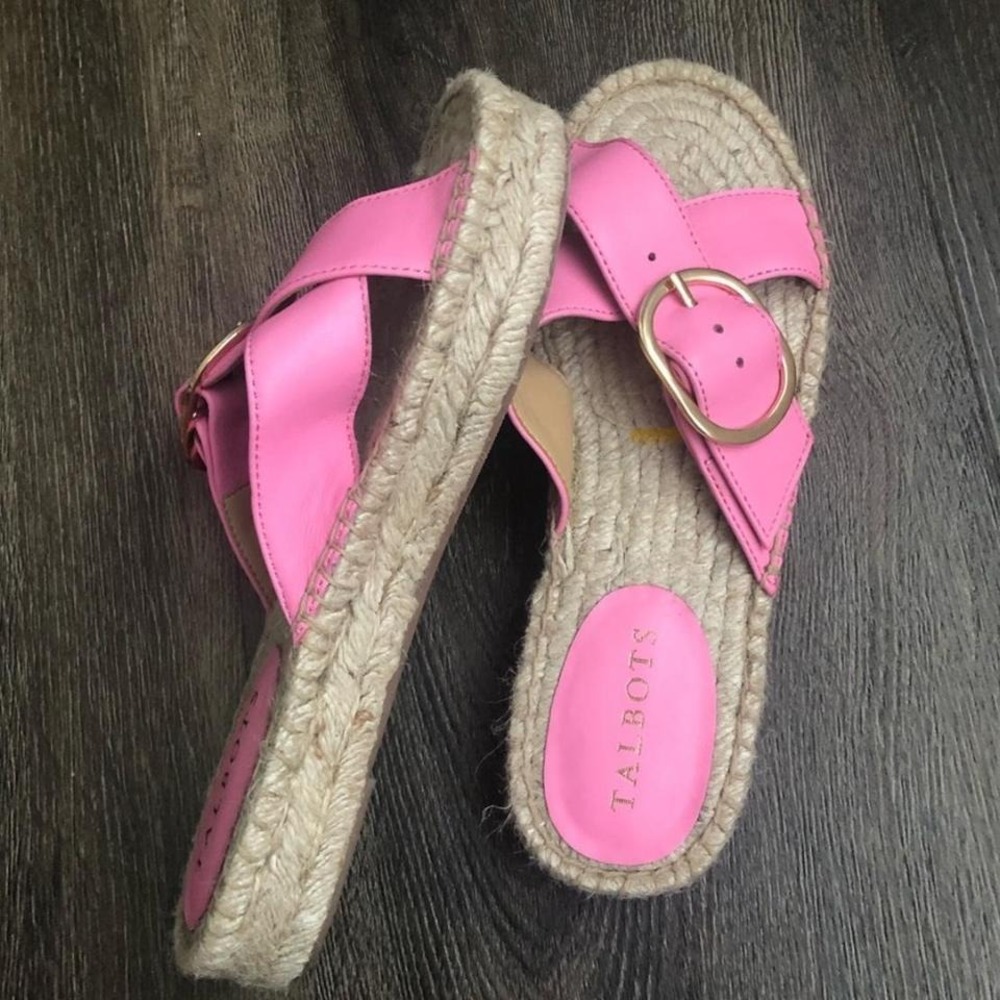 New! Gorgeous leather espadrilles!